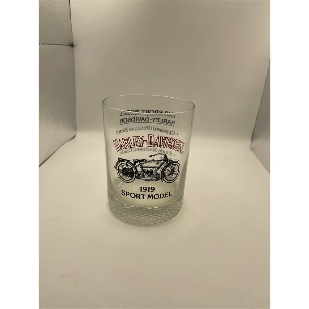Harley Davidson Collection Cup Glass 1919‎ Sport Model Rocks Whiskey Tumbler